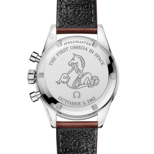 Omega Speedmaster "First OMEGA In Space" Co-Axial Master Chronometer brown leather strap 39,7 mm