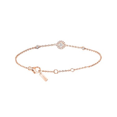 Bracelet Messika Joy XS en or rose et diamants