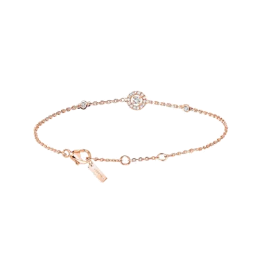 Bracelet Messika Joy XS en or rose et diamants