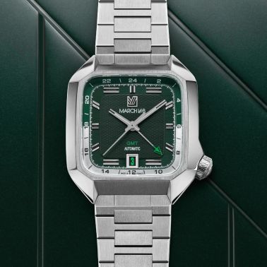 Montre March LA.B AM2 GMT Automatique Grall bracelet acier 39 mm