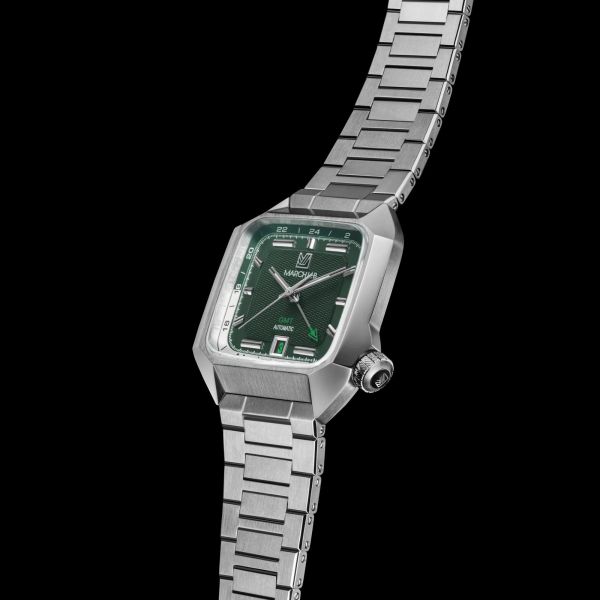 March LA.B AM2 GMT Automatic Grall steel bracelet 39 mm
