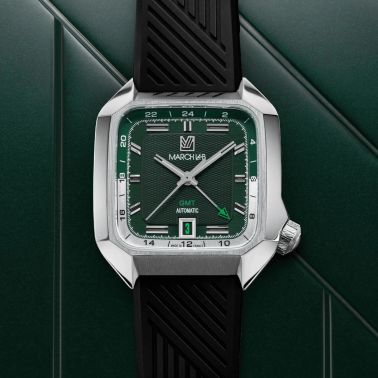 Montre March LA.B AM2 GMT Automatique Grall bracelet silicone 39 mm