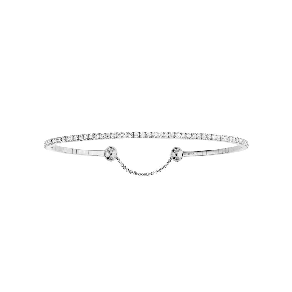 Bracelet Messika Skinny en or blanc et diamants 1,80 carat Bracelet Messika Skinny en or blanc et diamants 1,80 carat