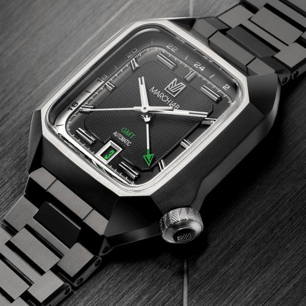 March LA.B AM2 GMT Automatic Shades steel bracelet 39 mm