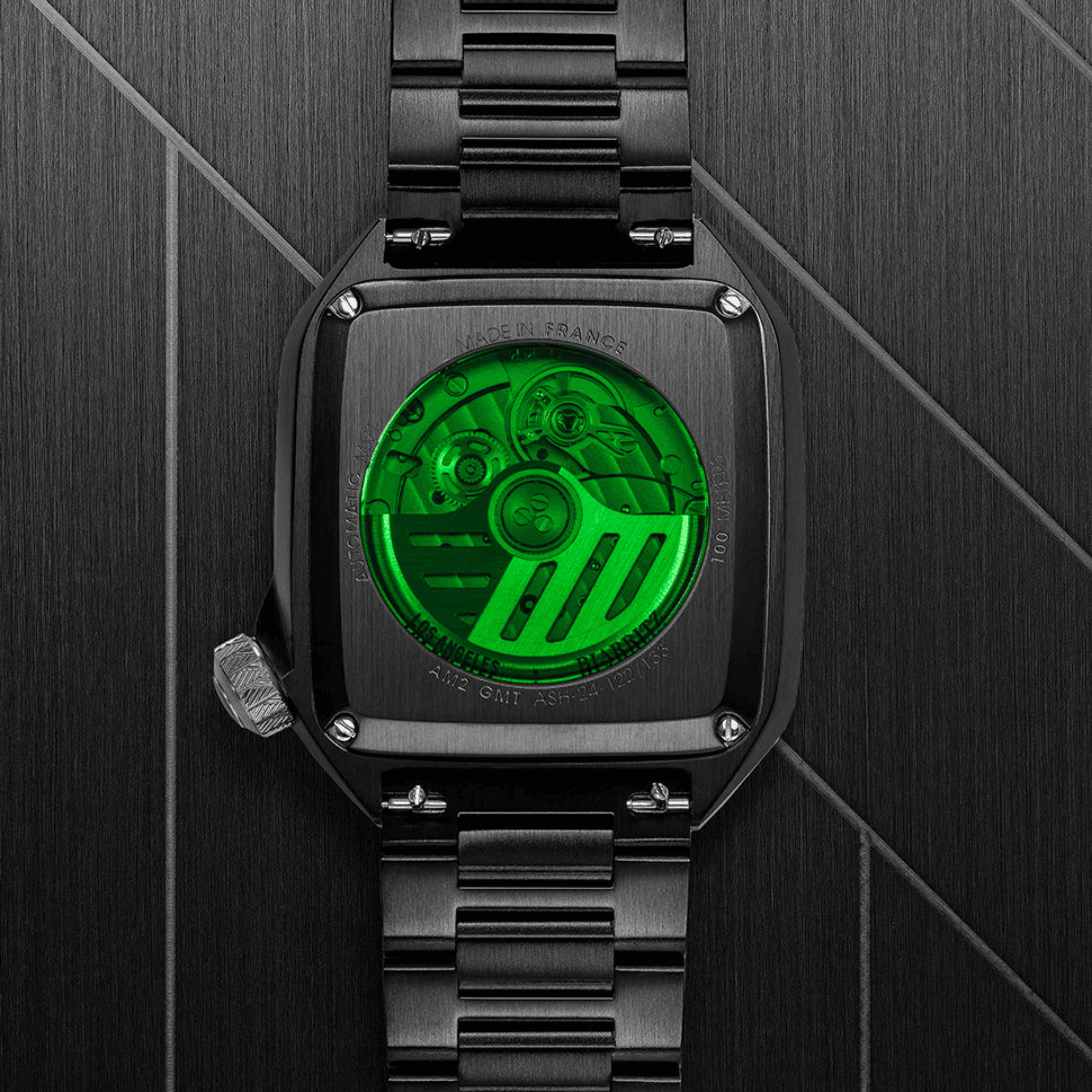 March LA.B AM2 GMT Automatic Shades steel bracelet 39 mm