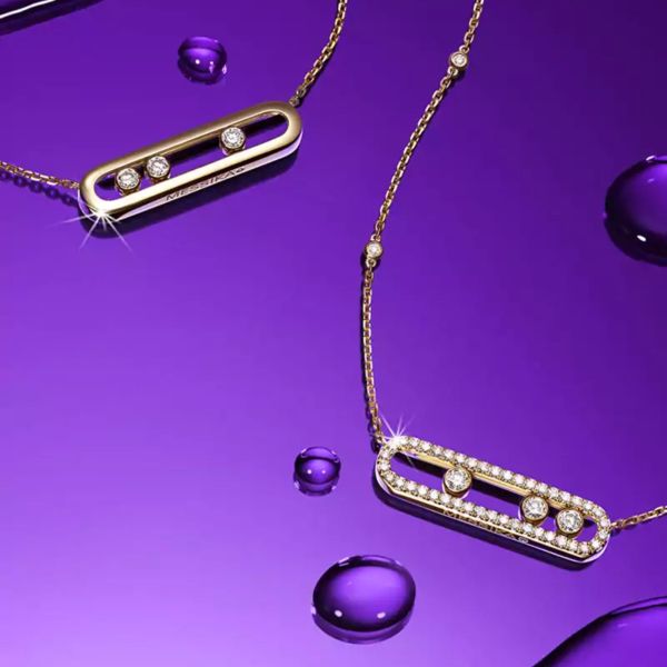 Collier Messika Move Uno en or jaune et diamants