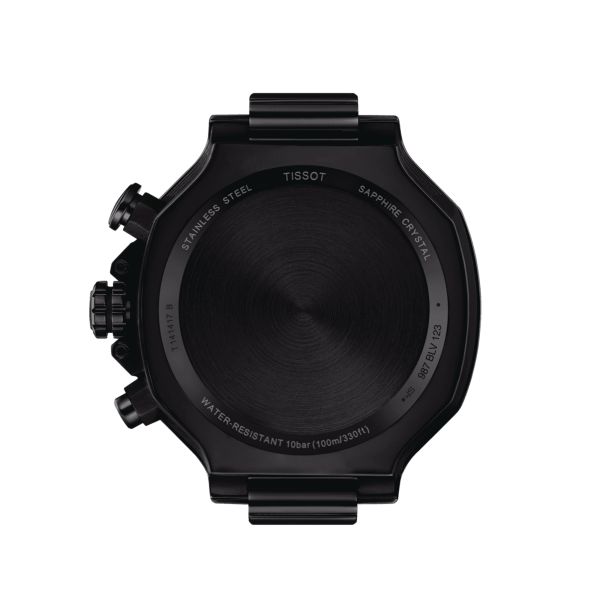 Tissot T-Sport T-Race Chronograph quartz grey dial black silicone strap 45 mm T141.417.37.061.00