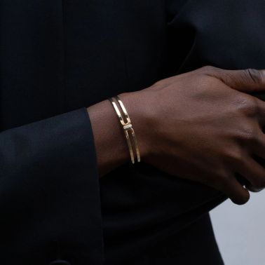 Bracelet Jonc So Shocking Origine Grand modèle en or jaune et diamants