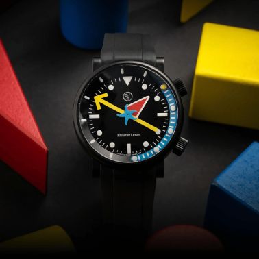 Montre Yema x Alain Silberstein "Marine" automatique titane 40 mm