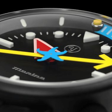 Montre Yema x Alain Silberstein "Marine" automatique titane 40 mm