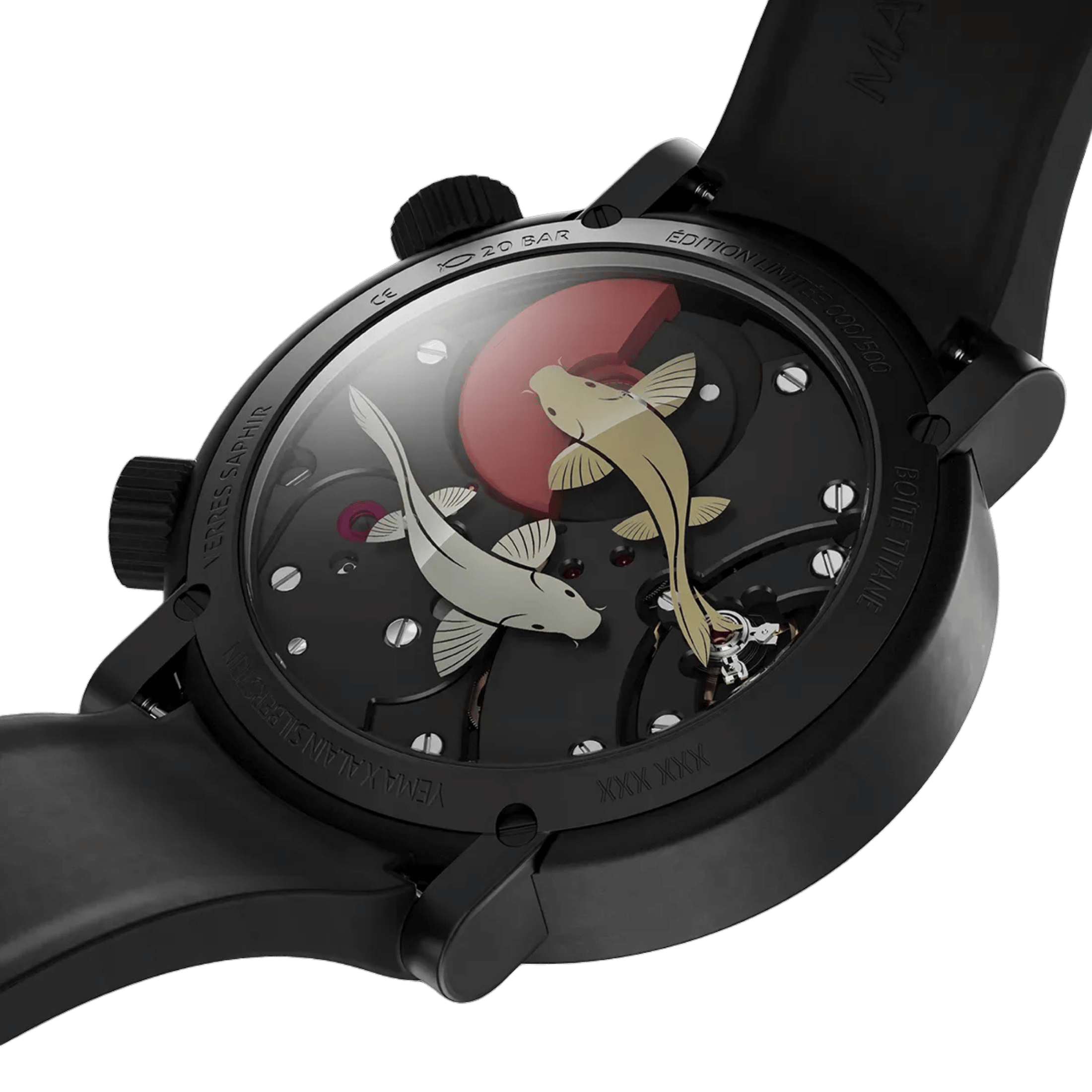 Montre Yema x Alain Silberstein "Marine" automatique titane 40 mm