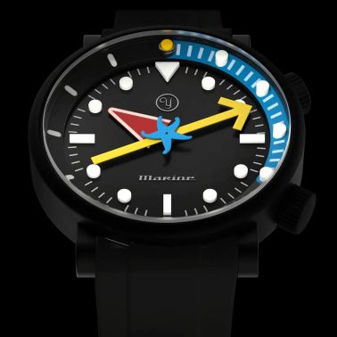 Montre Yema x Alain Silberstein "Marine" automatique titane 40 mm