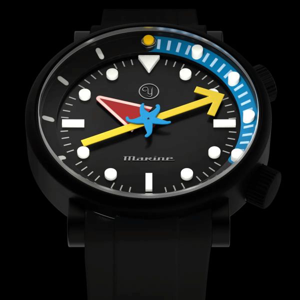 Montre Yema x Alain Silberstein "Marine" automatique titane 40 mm