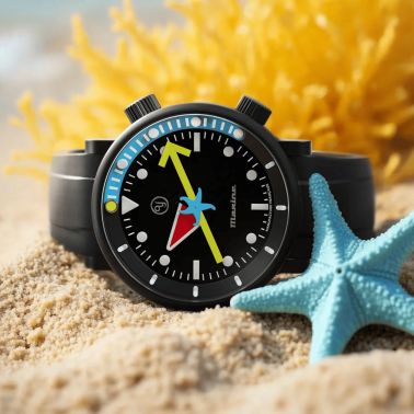 Montre Yema x Alain Silberstein "Marine" automatique titane 40 mm