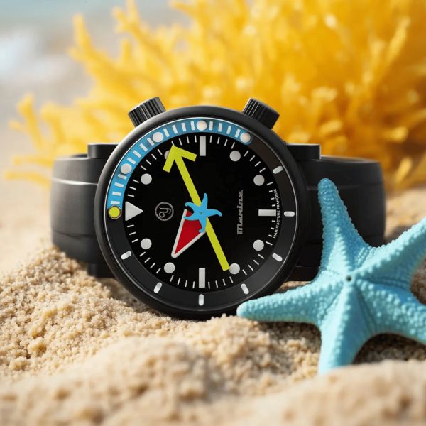 Montre Yema x Alain Silberstein "Marine" automatique titane 40 mm