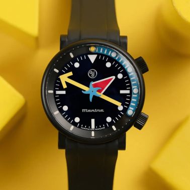Montre Yema x Alain Silberstein "Marine" automatique titane 40 mm