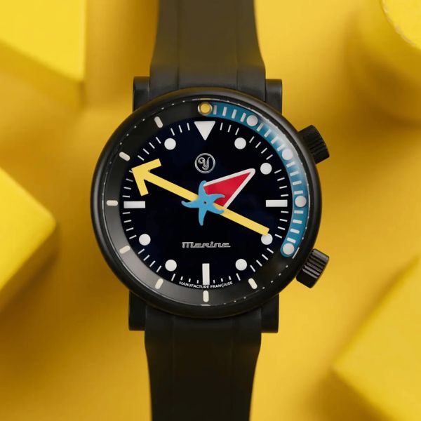 Yema x Alain Silberstein "Marine" automatic titanium 40 mm