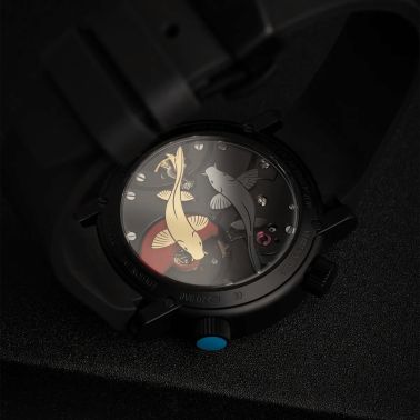 Montre Yema x Alain Silberstein "Marine" automatique titane 40 mm