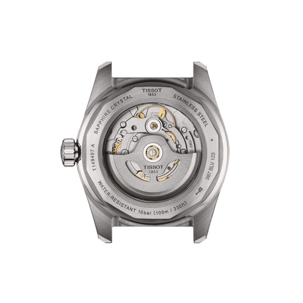 Montre Tissot T-Sport PR 516 Powermatic 80 cadran bleu bracelet cuir bleu 38 mm T149.407.16.041.00