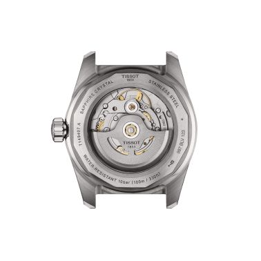 Tissot T-Sport PR 516 Powermatic 80 watch white dial stainless steel bracelet pvd yellow gold 38 mm T149.407.22.011.00