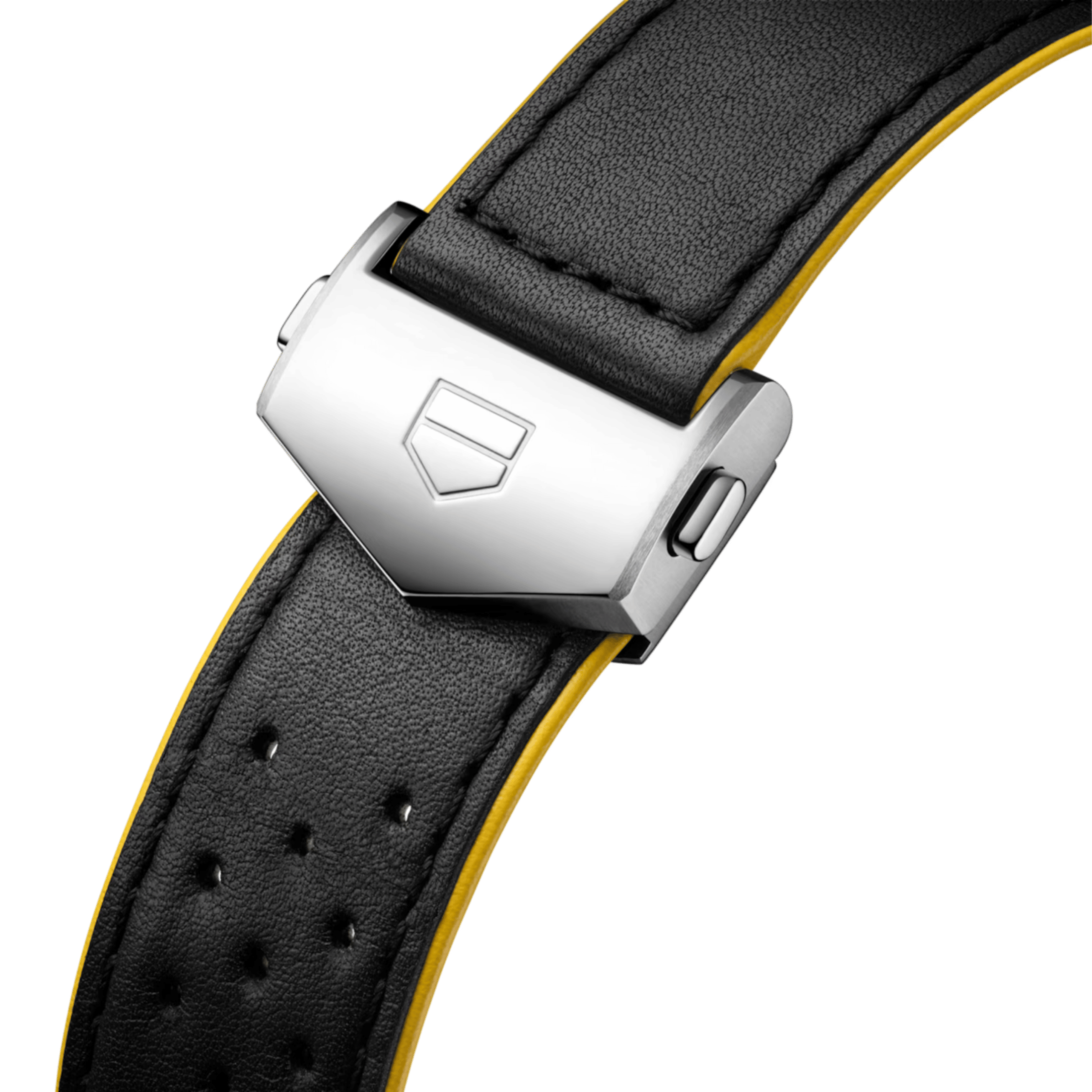 Montre TAG Heuer Carrera Chronographe Tourbillon x Porsche Panamericana automatique cadran argenté bracelet cuir 42 mm