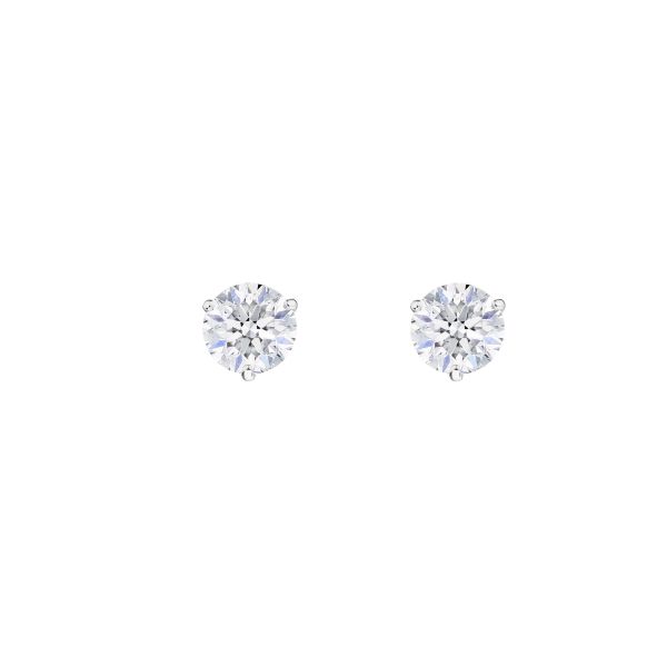 Boucles d’oreilles Lepage Joli Cœur en or blanc et diamants 