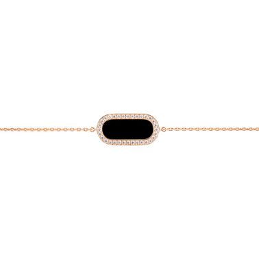 So Shocking Inverso reversible necklace in rose gold, mother-of-pearl diamonds and onyx