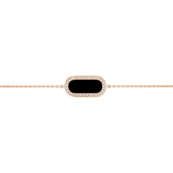 So Shocking Inverso reversible necklace in rose gold, mother-of-pearl diamonds and onyx