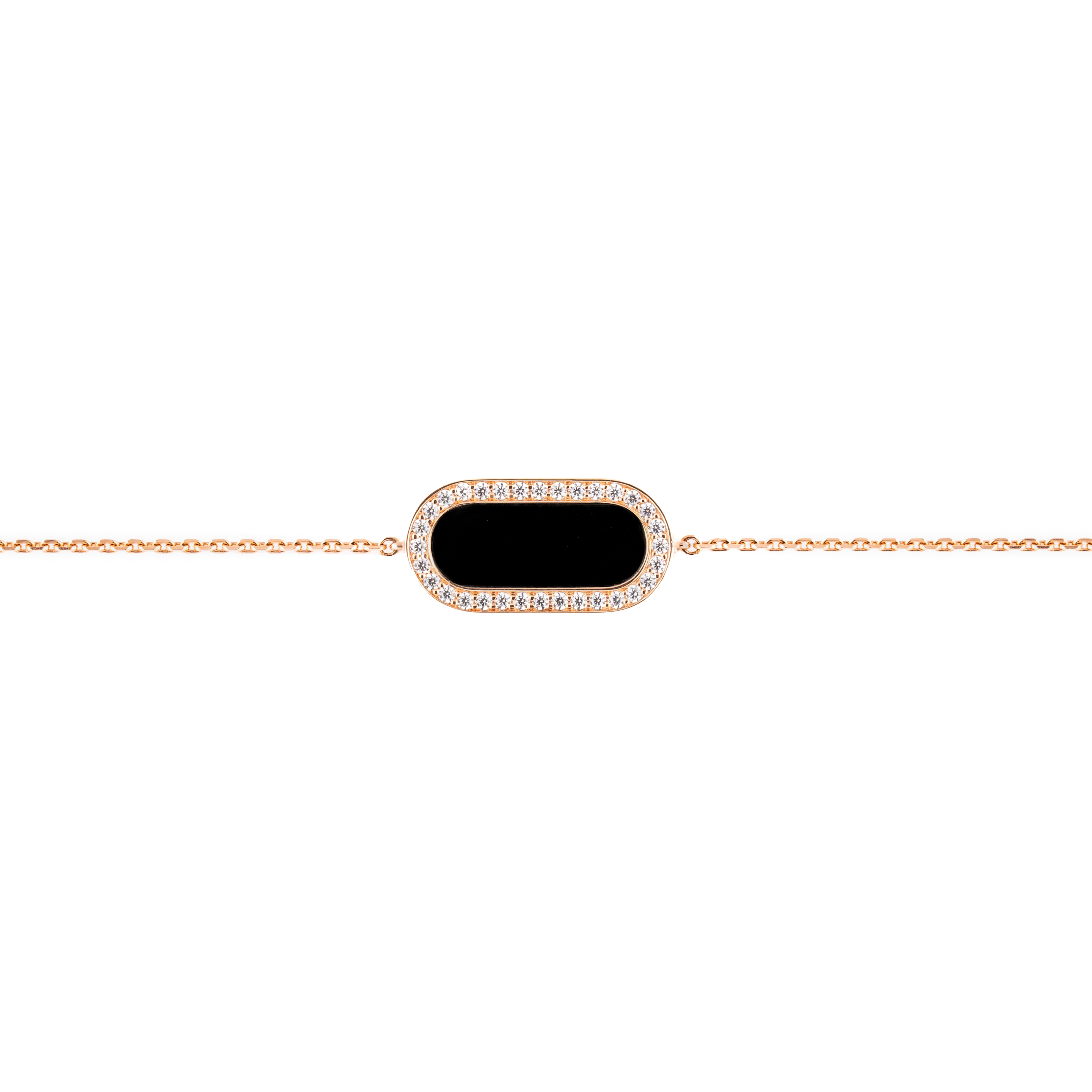 So Shocking Inverso reversible necklace in rose gold, mother-of-pearl diamonds and onyx