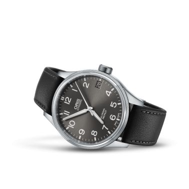 Oris Aviation Big Crown Propilot Big Date watch automatic grey dial leather bracelet 41 mm