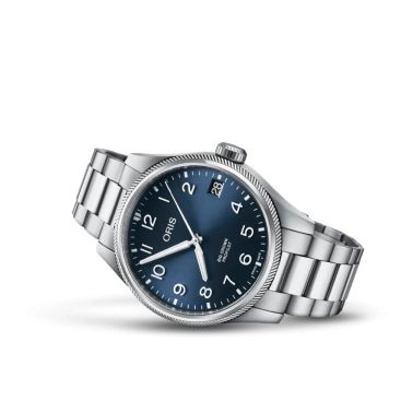Montre Oris Aviation Big Crown Propilot Big Date automatique cadran bleu bracelet acier 41 mm