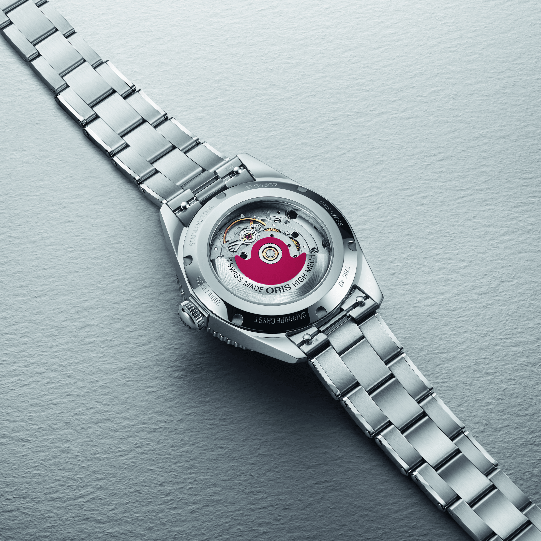 Oris Divers Date automatic black dial steel bracelet 39 mm