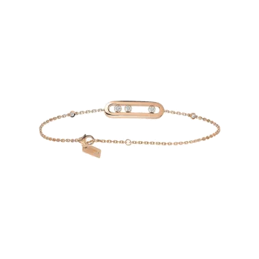 Bracelet Messika Baby Move en or rose et diamants