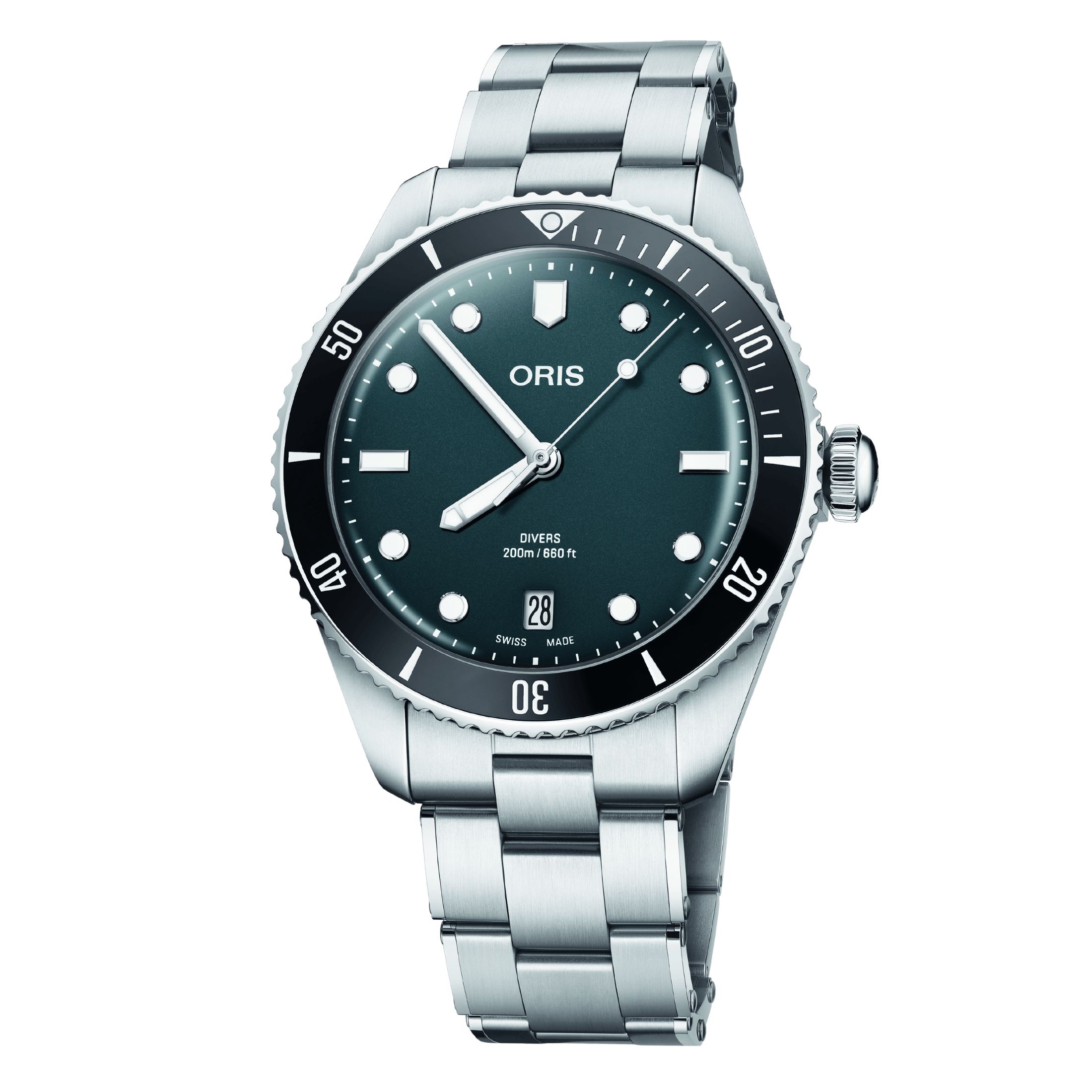 Oris Divers Date 39 mm Blue 01 733 7795 4055-Set Lepage
