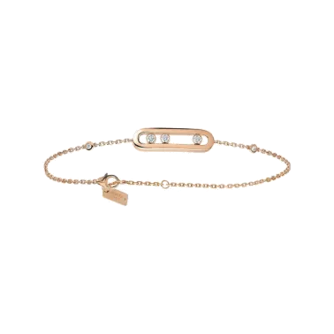Bracelet Messika Baby Move en or rose et diamants