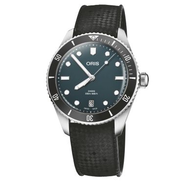 Oris Divers Date automatic blue dial steel bracelet 39 mm