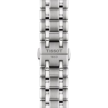 Tissot T-Classic Chemin des Tourelles Powermatic 80 watch silver dial steel bracelet 42 mm