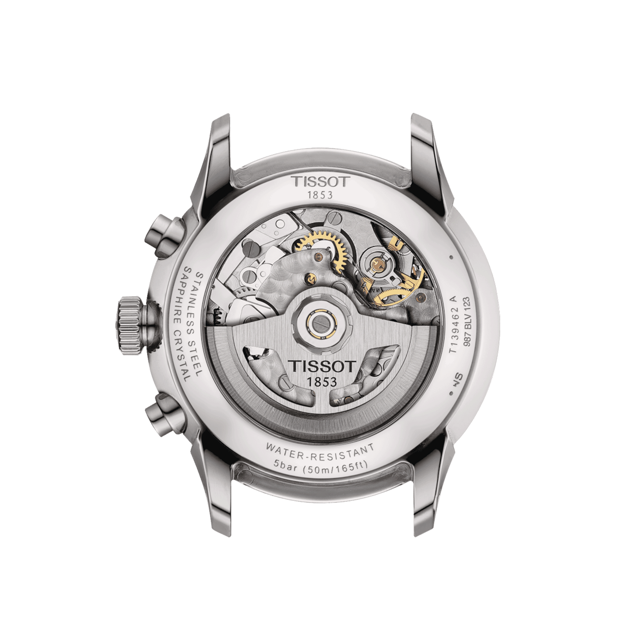 Tissot T-Classic Chemin des Tourelles Powermatic 80 watch silver dial steel bracelet 42 mm