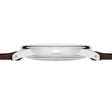 Nomos Orion Neomatik Doré automatic galvanised dial brown leather strap 36,4 mm