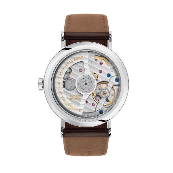 Nomos Tangente Neomatik Doré automaticgalvanised dial leather strap sapphire crystal back 35 mm