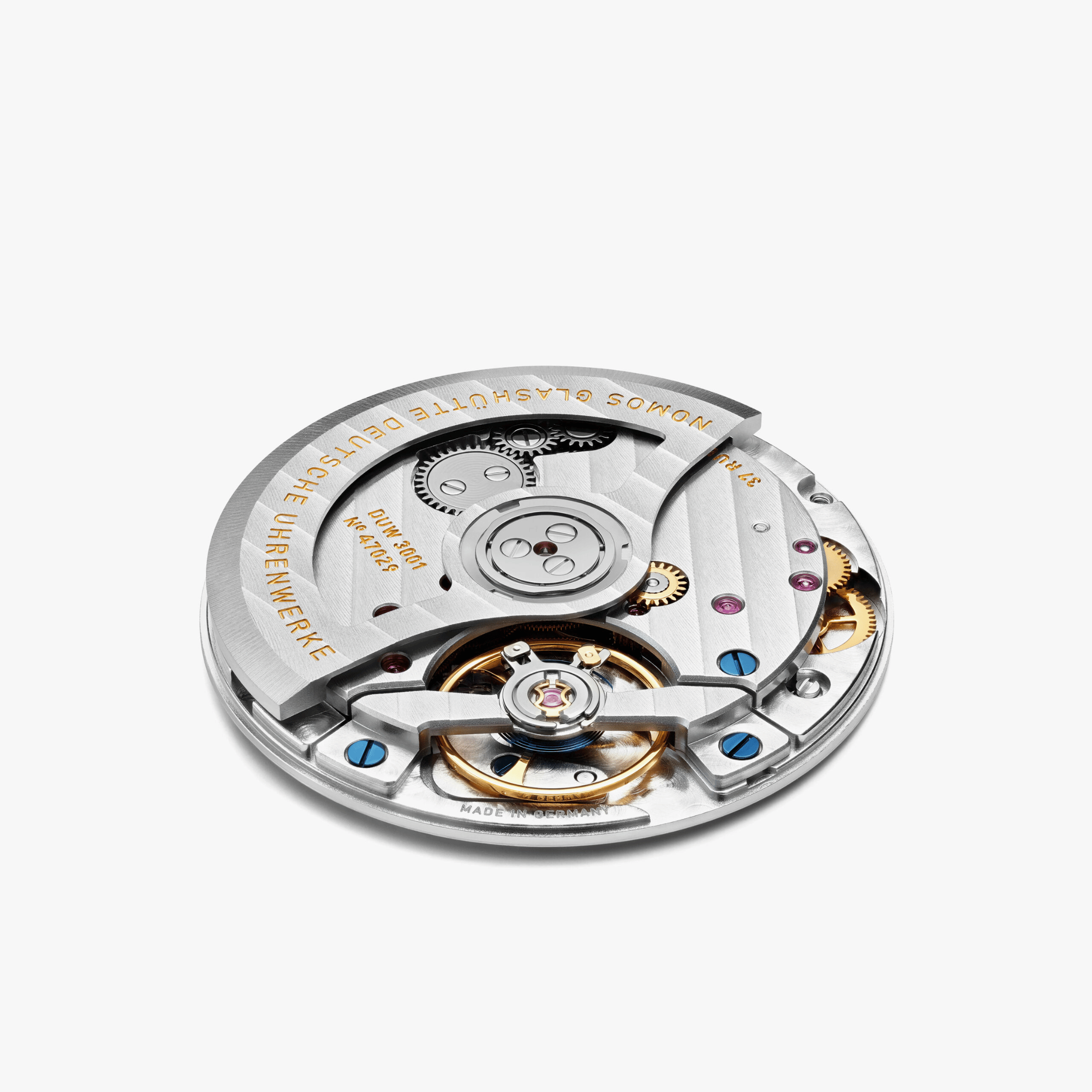 Nomos Tangente Neomatik Doré automaticgalvanised dial leather strap sapphire crystal back 35 mm