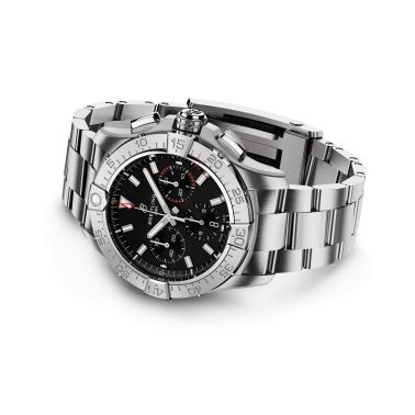 Montre Breitling Avenger B01 Chronograph automatique cadran noir bracelet acier 42 mm AB0146101B1A1