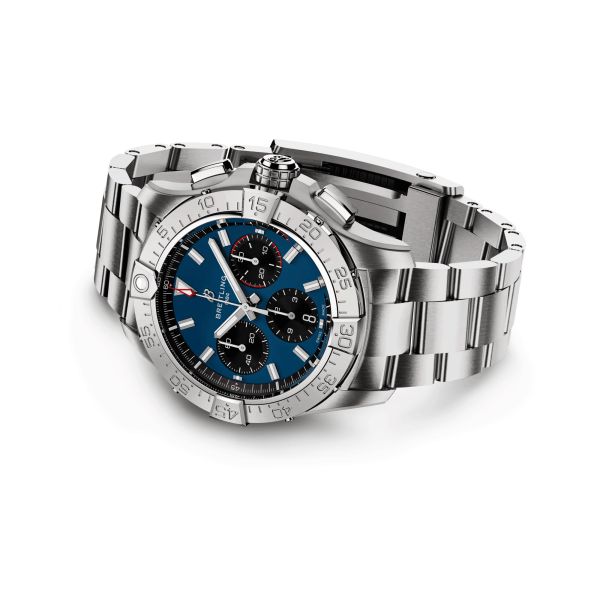 Breitling Avenger B01 Chronograph automatic watch blue dial steel bracelet 42 mm AB0146101C1A1