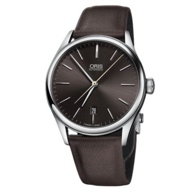 Oris Dexter Gordon Limited Edition automatic grey dial leather strap 40 mm