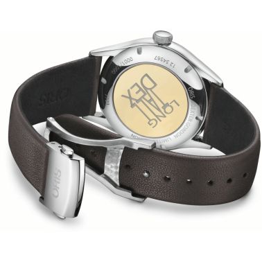 Montre Oris Dexter Gordon Limited Edition automatique cadran gris bracelet cuir 40 mm