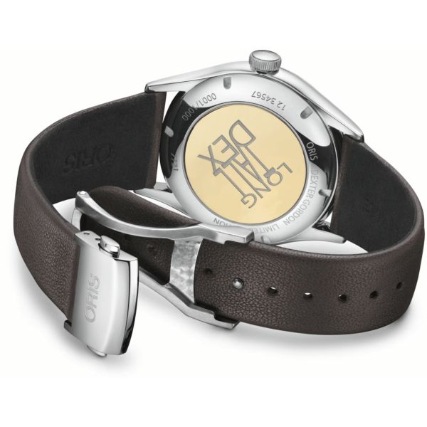 Montre Oris Dexter Gordon Limited Edition automatique cadran gris bracelet cuir 40 mm