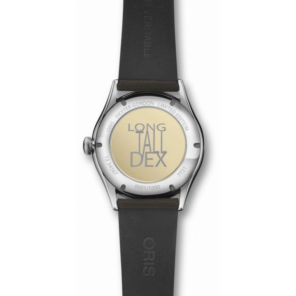 Montre Oris Dexter Gordon Limited Edition automatique cadran gris bracelet cuir 40 mm