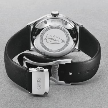 Oris James Morrison Academy of Music Limited Edition automatic blue dial leather strap 38 mm