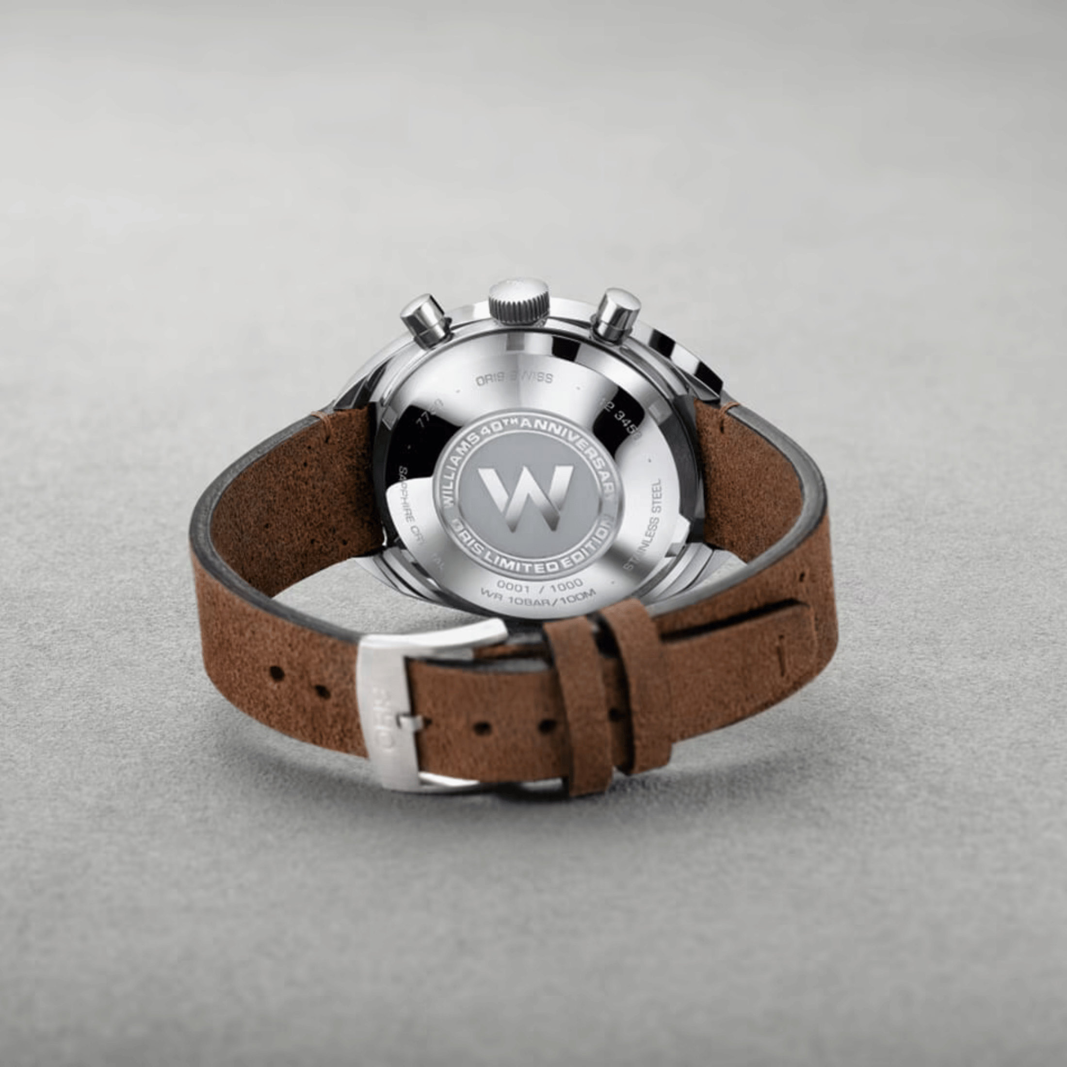 Oris Chronoris Williams Racing 40th Anniversary Limited Edition automatic black dial leather strap 40 mm