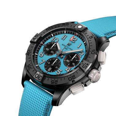 Breitling Avenger B01 Chronograph Night Mission watch turquoise 44 mm SB0146101L1X1